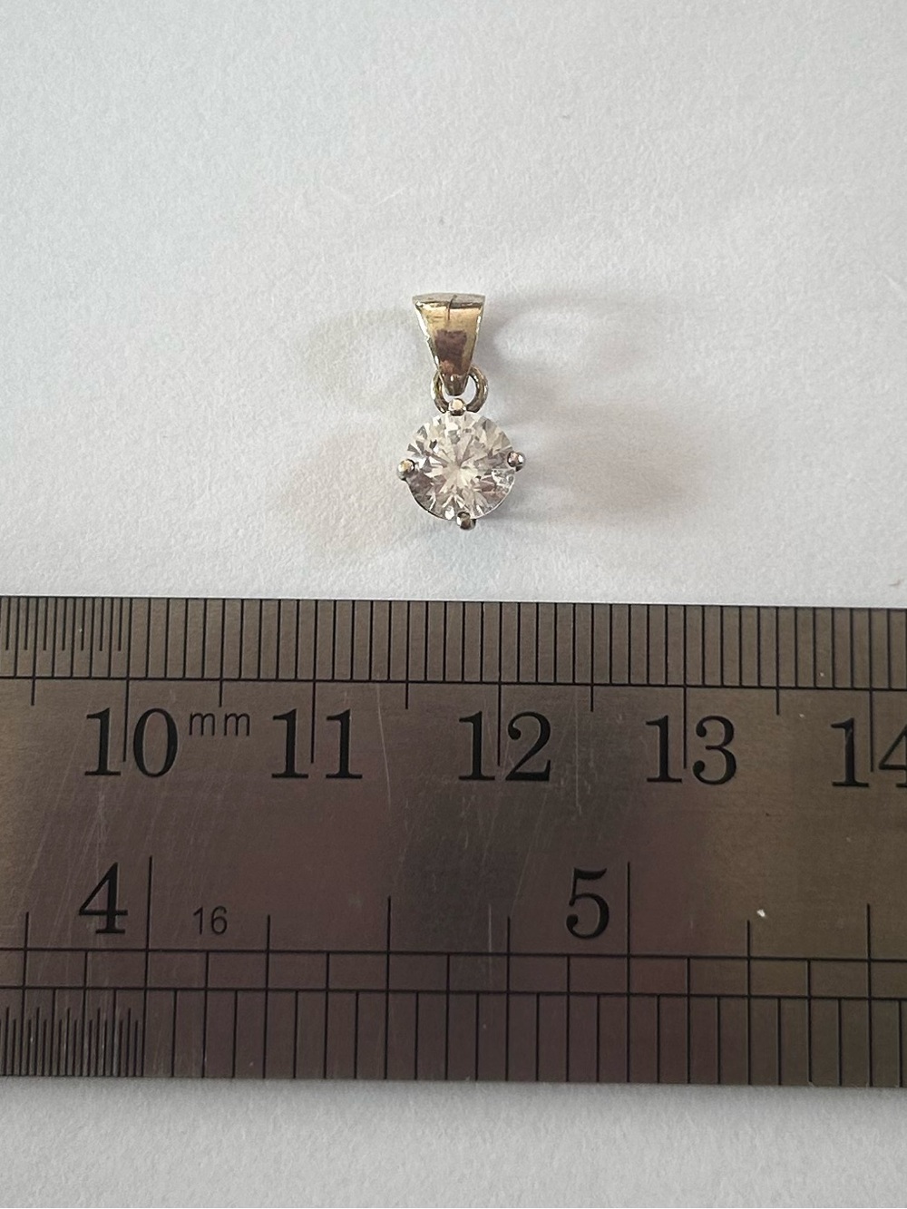 Sterling Silver Diamondelle Solitaire Pendant 1 CTW 925 Necklace Elegant Gold